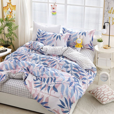 Transform Your Bedroom with 100% Polyester Printed Plant Design Bed Sheets and Cases