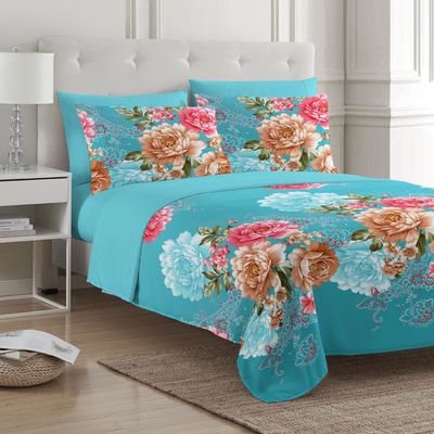6pcs 1800 Fabric Density 1.5-2 Kg Microfiber Polyester Bedding Sheet Set