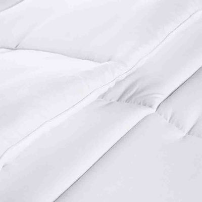 Quilted Comforter with Corner Tabs Hotel Box Stitched Down Alternative Comforter