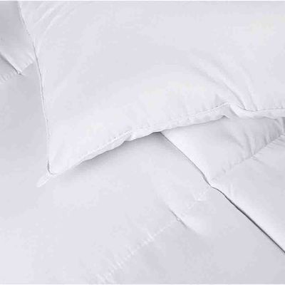 Quilted Comforter with Corner Tabs Hotel Box Stitched Down Alternative Comforter