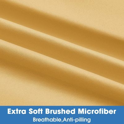 NO Filling Luxury Embroidery Pillowcases for Bedroom Extra Soft Brushed Microfiber Wrinkle Fade Free