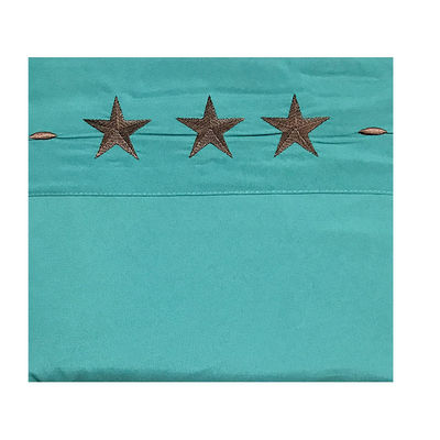 Western Peak 6pcs Embroidery Star Sheet Set Washable Machine Wash 100% Polyester