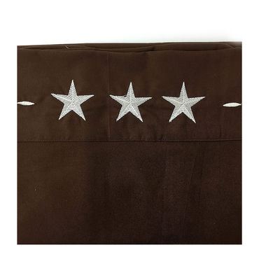Western Peak 6pcs Embroidery Star Sheet Set Washable Machine Wash 100% Polyester