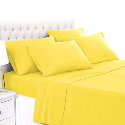 National Standards Color Fastness Grade Bamboo 2200 Series Brushed Microfiber Sheet Set 6pcs