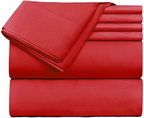 Brushed Microfiber Bamboo 2200 Series 6pcs Set National Standards Color Fastness Grade