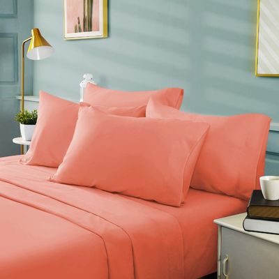 Bamboo 2200 Series 6pcs Brushed Microfiber Bed Sheet Set without Filling for Hotel