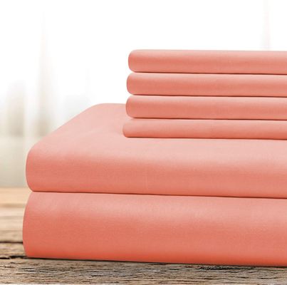 Bamboo 2200 Series 6pcs Brushed Microfiber Bed Sheet Set without Filling for Hotel