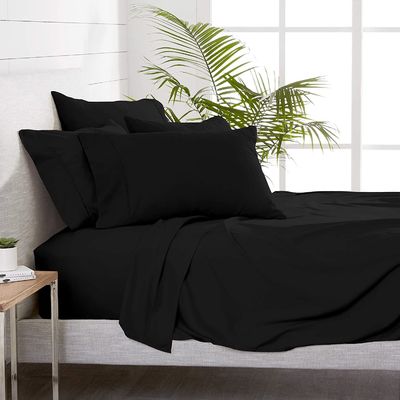 Super Soft Microfiber 1800 Thread Count Bed Sheet Set 6pcs European and American Style