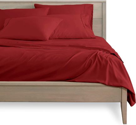 100% Polyester Microfiber Plain 5mm Trim Luxury Bedding Sheet Sets for 6PCS in Xinpai