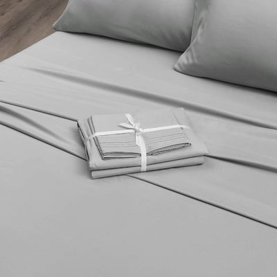 Microfiber Embroidered Sheets Set for 16&quot; DEEP Pocket Mattress 3/4pcs is customized YES