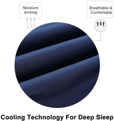 Get a Restful Sleep with 4PCS Brushed Microfiber Sheet Set Featuring 3-Line Embroidery