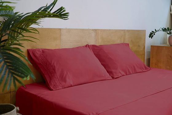 XINPAI Microfiber Three Lines Embroidery Massage Bedding Sheet Set for Flat Bed Sheet