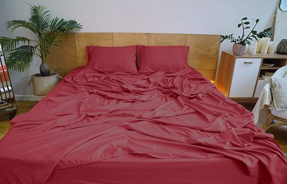 XINPAI Microfiber Three Lines Embroidery Massage Bedding Sheet Set for Flat Bed Sheet