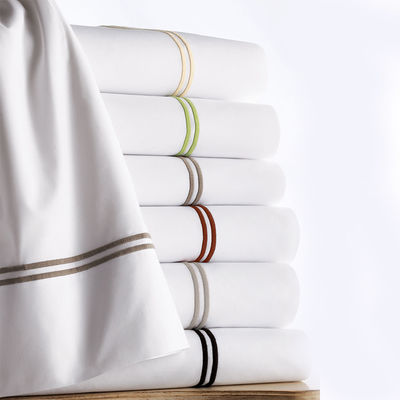 Kids Room Bedding Set 100% Polyester Rope Embroidery Stripe Bed Sheets 3pcs and 4pcs