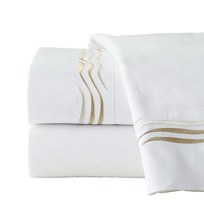 75GSM 100% Polyester Microfiber Fashion Bed Sheet with Beautiful Embroidery 4PCS Made
