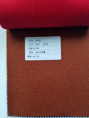 150cm Width Woven Super Soft 90% Wool 40% Alpaca Worsted Wool Suit Fabric for Coat