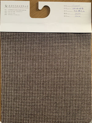 Heavy 870g Checked Wool Fabric Blend Plaid Tartan Yarn Dyed Wool Fabric for Coat