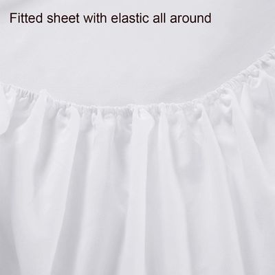 3pcs Luxury Softest 1500 Thread Count Egyptian Fitted Bed Sheet for Hospital Bedding