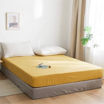 Cheapest Woven Fitted Sheet for Mattress 8 or 14 Inch 4 Way Stretch Microfiber 75gsm