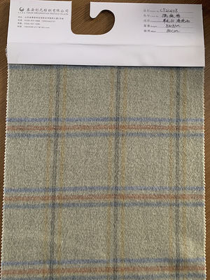 Coat Suit Woven Fabric Fancy And Luxury Polyester Wool Blended Tweed With Large Plaid