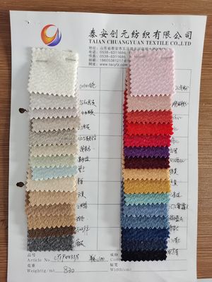 Customized Loop Yarn Dyed Woven Fabric Wool Cotton Polyester Blended Fabric for Suit