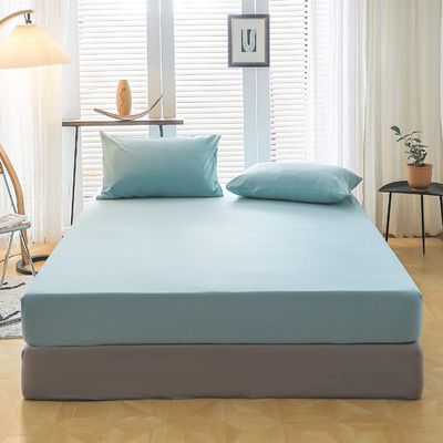 200TC Polyester Bedding Set 1 Fitted Sheet and 2 Pillowcases for a Good Night's Sleep