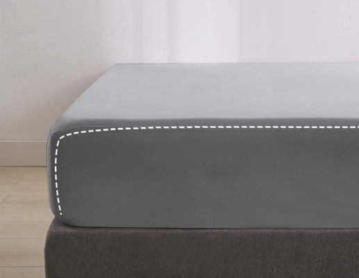Customized YES 100% Polyester Microfiber Fitted Sheet Fully Elastic All Around Extra Deep Pocket All-Season