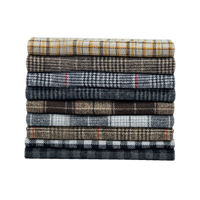 Italian Checked Pattern Wool Fabric for Top Grade Autumn and Winter Suit Trousers
