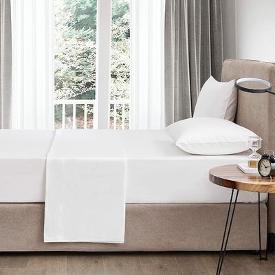 4 Piece 100% Cotton Luxury Soft Breathable Deep Pocket Bed Sheet Set with Portable