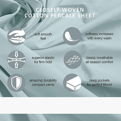 90gsm Microfiber Wrinkle Free 4pcs Sheet Set 100% Polyester All-Season is customized YES