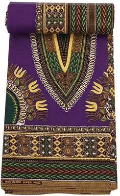 Weft Knitted African Cotton Wax Cloth Printed Cloth with Medium Weight and Wax Pattern