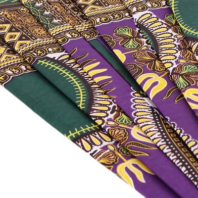 Weft Knitted African Cotton Wax Cloth Printed Cloth with Medium Weight and Wax Pattern