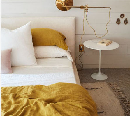 Pure Washed Linen Sheets Set European Flax Bedding Customizable and Can Be Customized