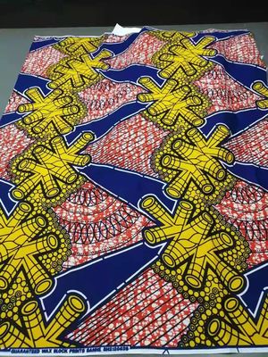 135gsm Real Wax Fabric African Wax Prints Water Resistant and for Fashionable Apparel