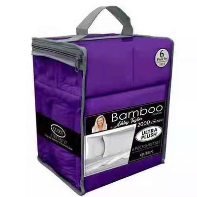 Wrinkle Resistant T1800 Microfiber Dyed Sheet Set 6 Pieces Non-Filling 1.5-2 Kg