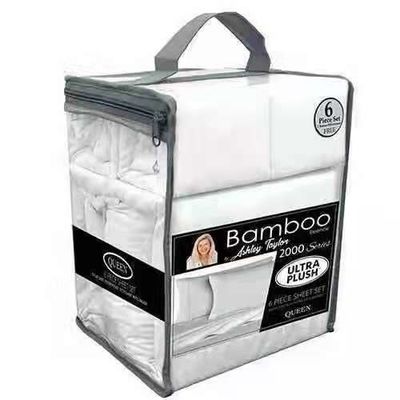Wrinkle Resistant T1800 Microfiber Dyed Sheet Set 6 Pieces Non-Filling 1.5-2 Kg
