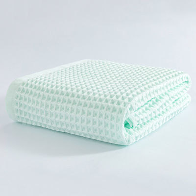 Soft Cotton Waffle Weave Blanket 1pc Quantity Washed and Dyed Perfect for Baby