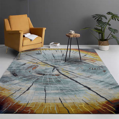 Zealand Wool and Silk Cut Pile Hand Tufted Carpet All-Season Handmade Rug for Living Room