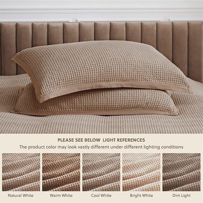 Add a Touch of Luxury to Your Bedroom with 100% Cotton Waffle Weave Duvet Cover Set