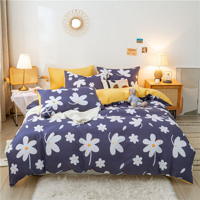 Transform Your Bedroom with 100% Polyester Printed Plant Design Bed Sheets and Cases