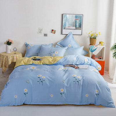 Transform Your Bedroom with 100% Polyester Printed Plant Design Bed Sheets and Cases