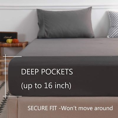 All-Season 1800 Thread Count 100% Microfiber Sheet set 6pcs made of 40 Fabric Count