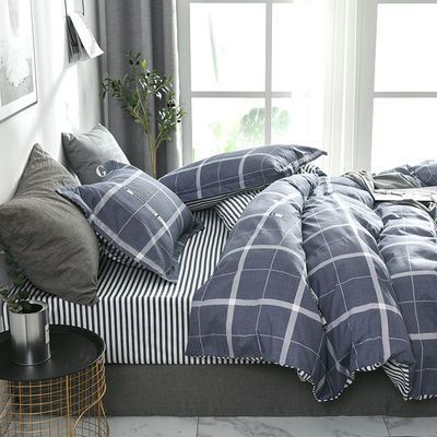 100% Polyester Fibre Customised 4 Piece 2021 King Size Bedding Set Cotton 300Tc for Bedroom