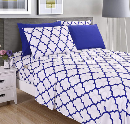 Personalized Luxury Customized Design 4-Piece Bed Sheet Set with 300 Thread Count