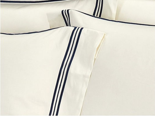 Elegant Home 60s Pure Cotton Customized Hotel Bedding Set with YARN DYED Pattern