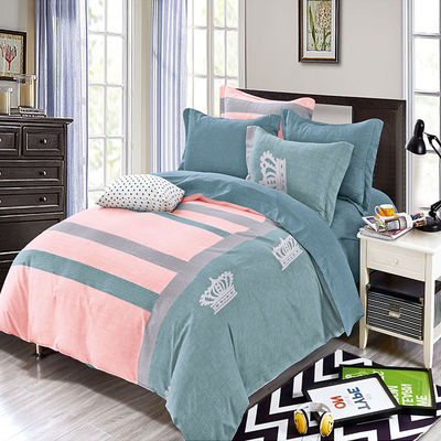 100% Cotton 4 Piece Comforter Bedding Set for Bedroom within Hotel Luxury All Size