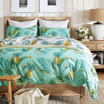 Girls Bed Sheet Fitted Beddings Bed Sheet Sets with Customized Color Flower Design