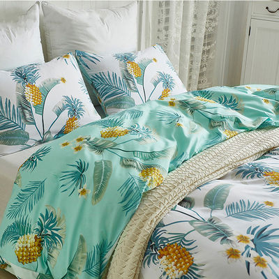 Girls Bed Sheet Fitted Beddings Bed Sheet Sets with Customized Color Flower Design