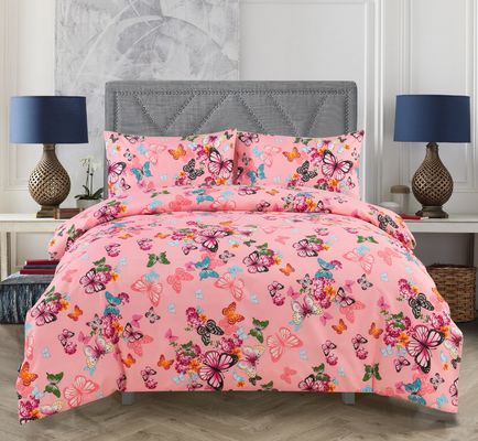Super Soft Brushed Microfiber Duvet Cover Set 4pcs 1.5-2 Kg for Wedding Anniversary