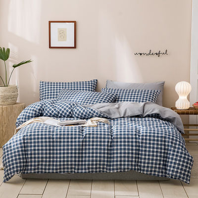 4 Pcs Solid Pattern 100% Pure French Soft Durable Flax Linen Bedding Duvet Cover Sets